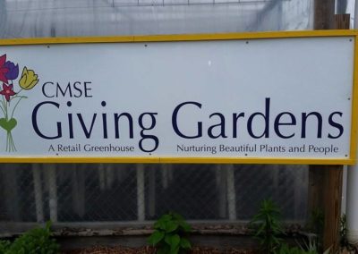 Giving Gardens sign